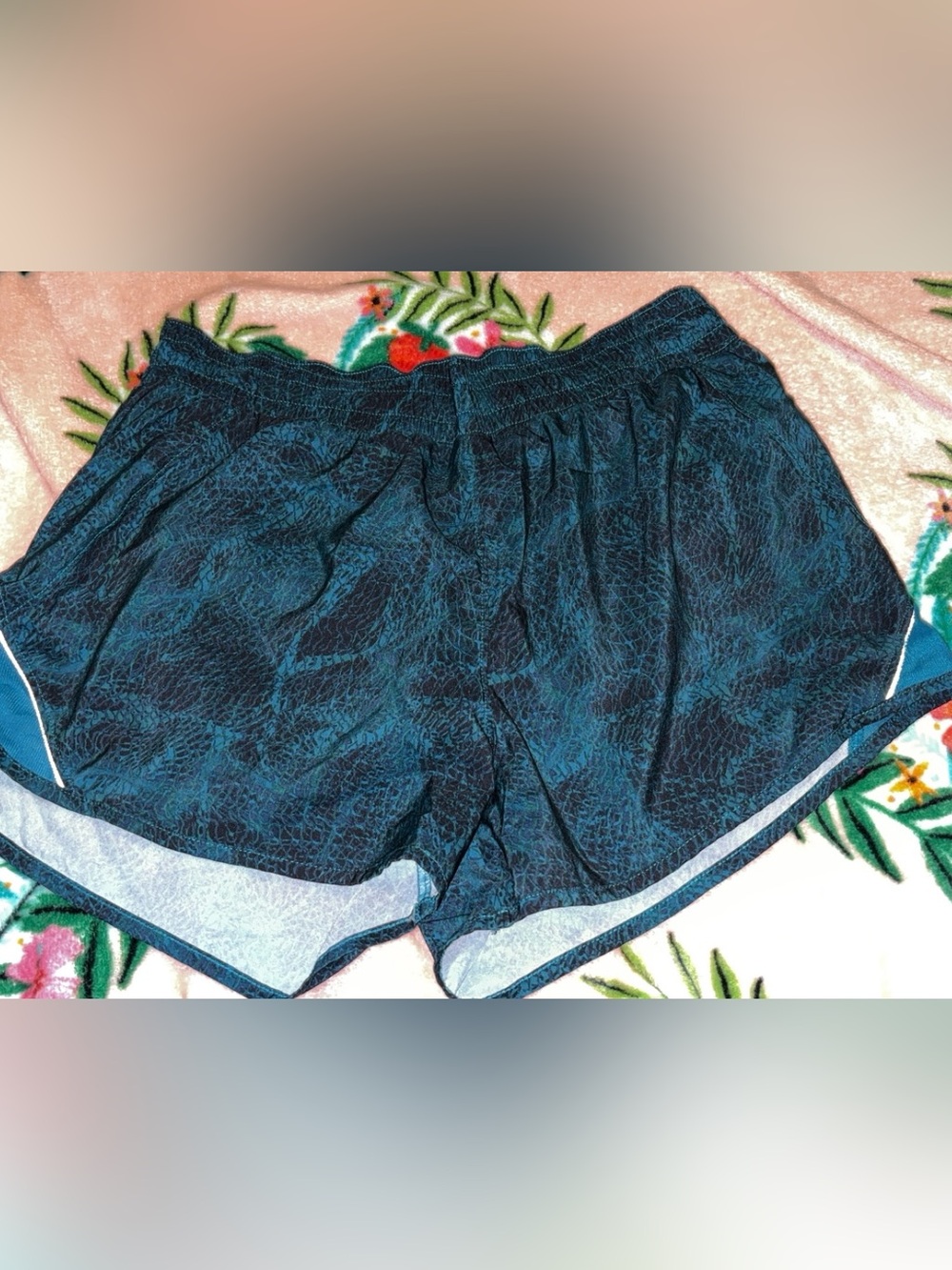 all in motion Teal and Black Athletic Shorts